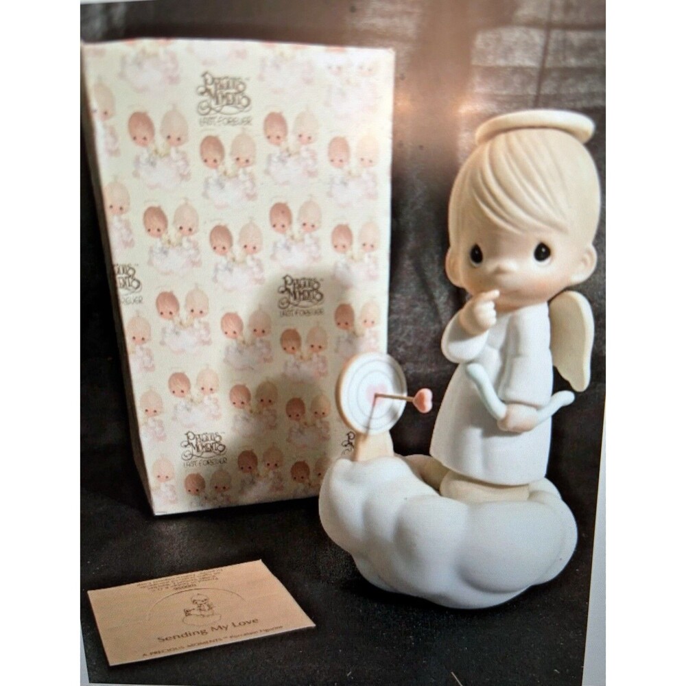 PRECIOUS MOMENTS "SENDING MY LOVE” 100056 Cupid Valentine